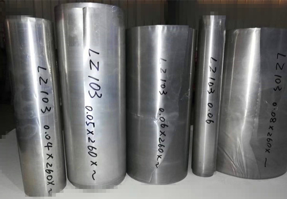LZ103 سبائك المغنيسيوم بلايت ، سبائك المغنيسيوم على أساس 0.05 مم 0.06 مم 0.08 مم