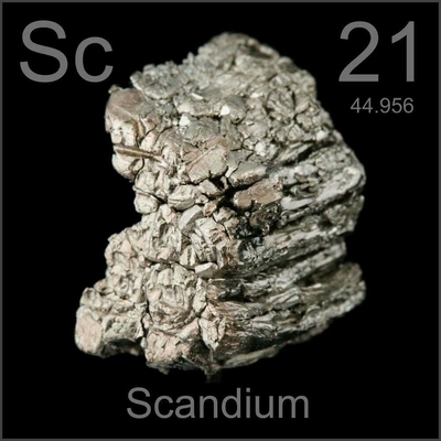 CAS 7440-20-2 2.99 جم / سم 3 Sc Scandium Metal 99.9