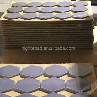 بلا ضغط صناع السيليكون الكربيد السيراميكي SW30x5mm صفيحة الدرع الباليستيكي الهكساجونال Tessellation