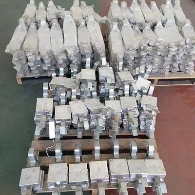 نظام الأنودات التضحوية لسبائك الألومنيوم للتحكم الأمثل في التآكل والأداء المصبوب من سبائك الجهد العالي والإمكانات العالية التي تلبي معيار GALVALUM III