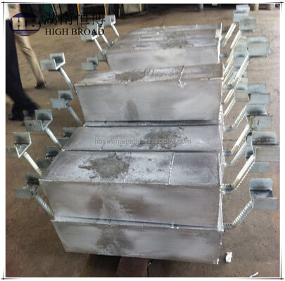 خط أنابيب تحت الأرض الألومنيوم الذبيحة الأندودية حزمة التعبئة الخلفية 1200mm 25kg أل-Zn-In سبيكة مدفونة حماية الكاثودية