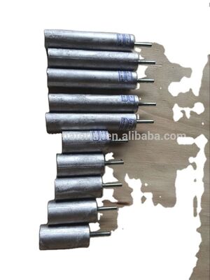 33 سم عصا المنود المغنيسيوم من سبائك الزنك والألومنيوم لحماية مكافحة التآكل في سخانات المياه