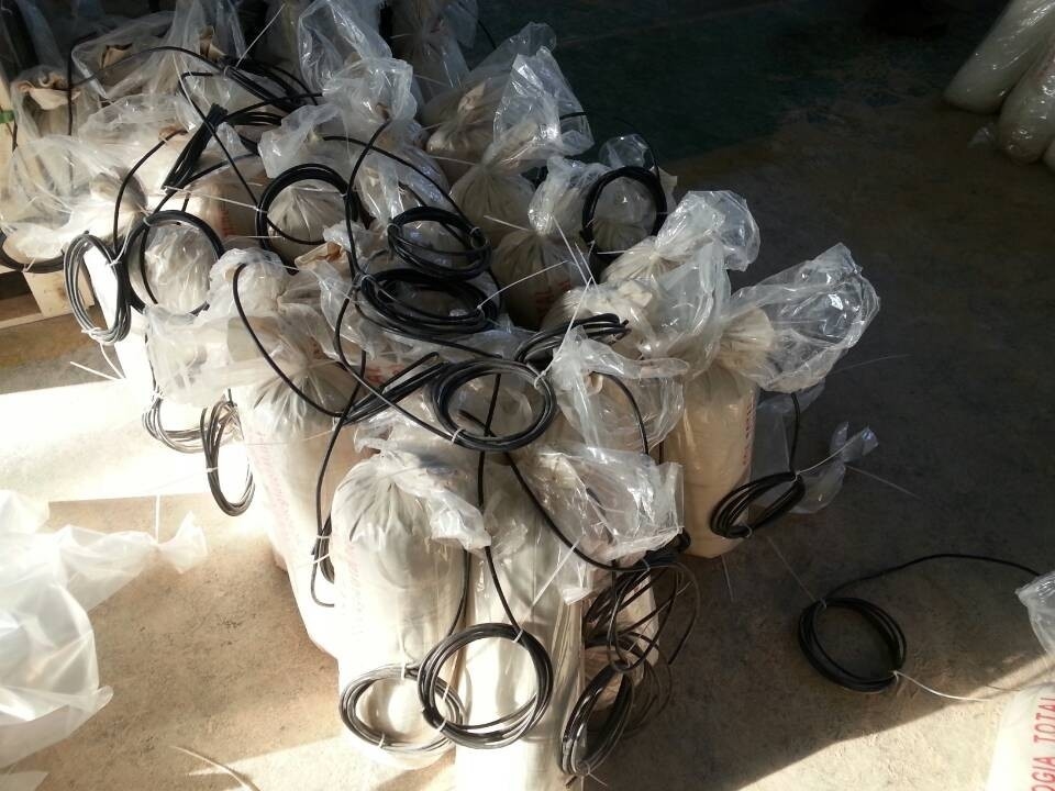 خطوط الأنابيب تحت الأرض تآكل المغنيسيوم الصبوب مع الملفوفة الخلفية ، الكابلات 7.7 كجم 17 رطلا