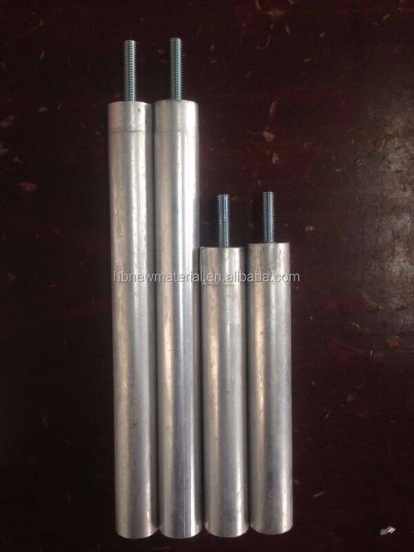 Aluminum Core Lightweight Magnesium Anode Rod 33 Inch 0.75 Inch Diameter for Aerospace Precision Water Systems