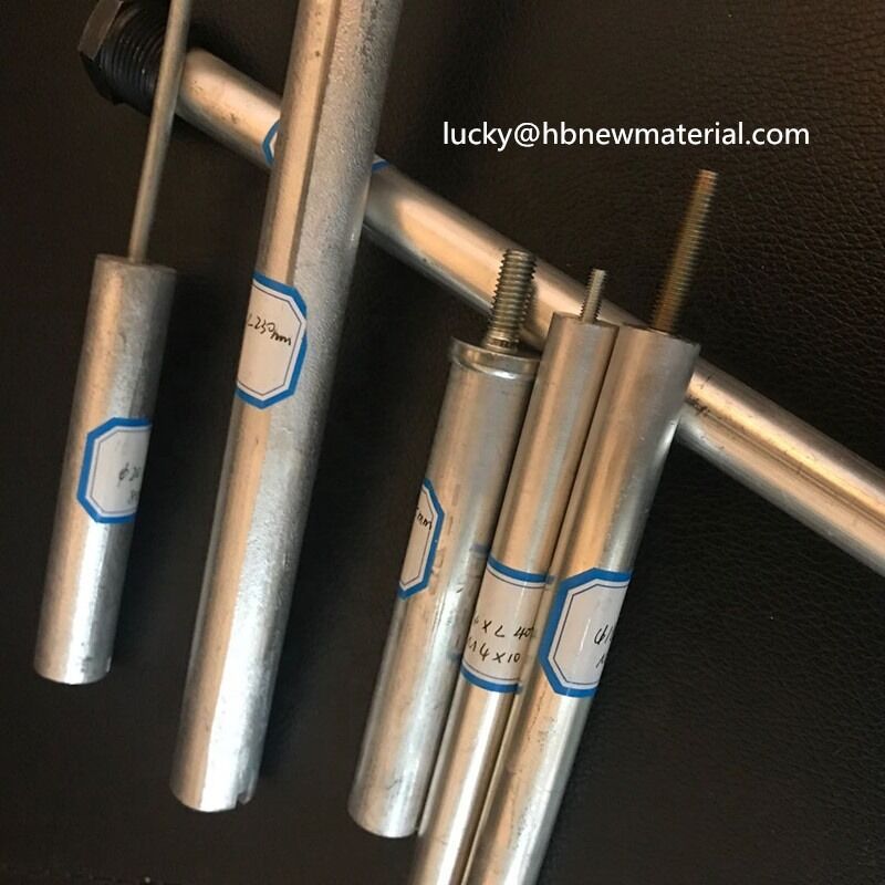 قضبان أنودية مخصصة لخازن المياه الشمسية للحاويات الفولاذية توفر قوة امتداد عالية وحماية من التآكل لتحسين طول عمر الخزان