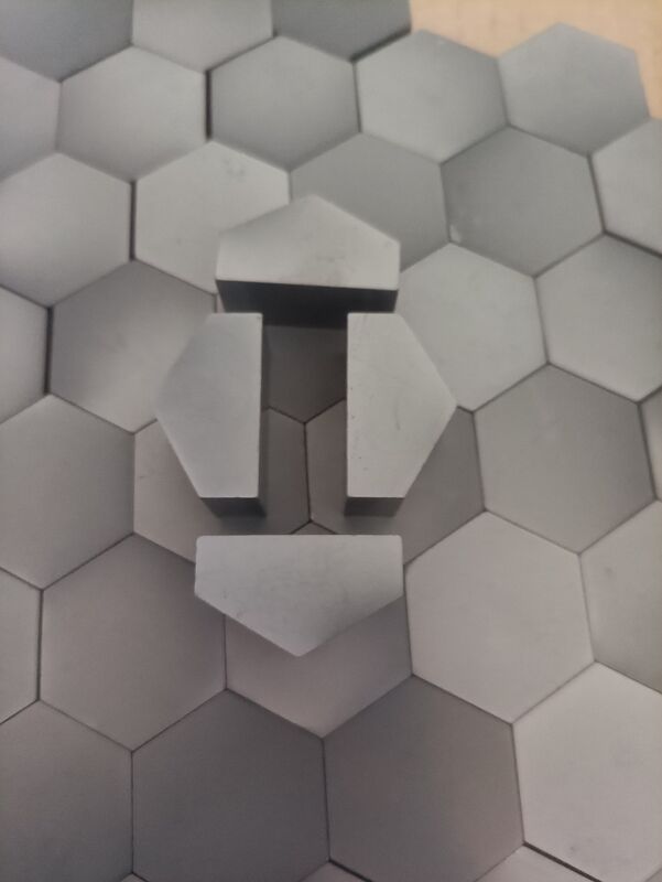 Monolithic Silicon Carbide Ballistic Plate with 2550+ HV Hardness and 200x200mm Single Piece for NIJ Level IV Protection
